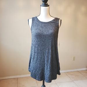 Luxe Charcoal Tunic Top